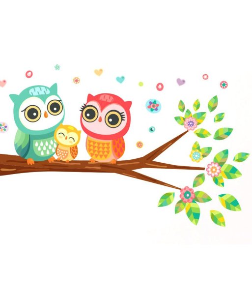 Совушки на ветке