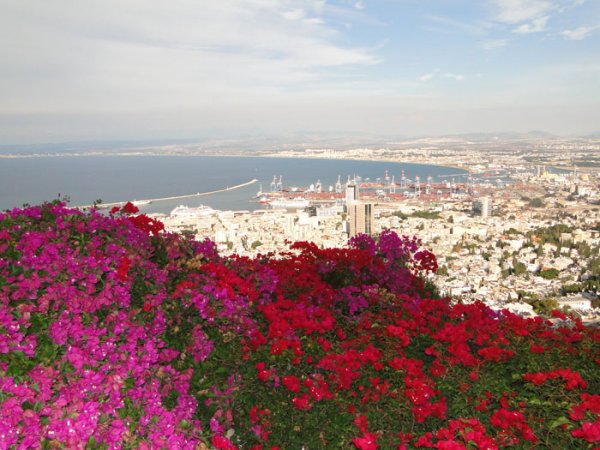 Вид на Израиль с горы Кармель