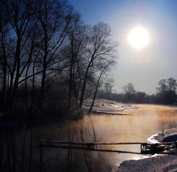 Весенний вечер в деревне