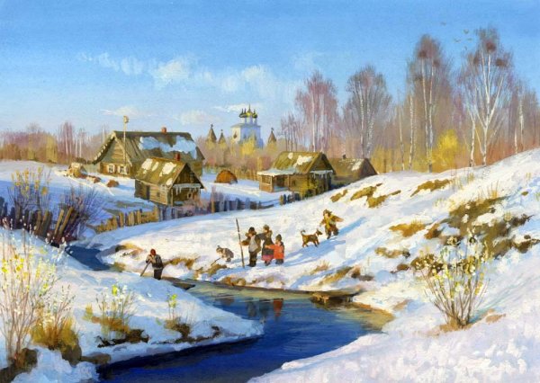 Владимир Жданов художник Весна
