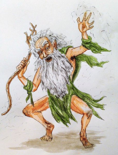 Старичок Лесовичок в лесу