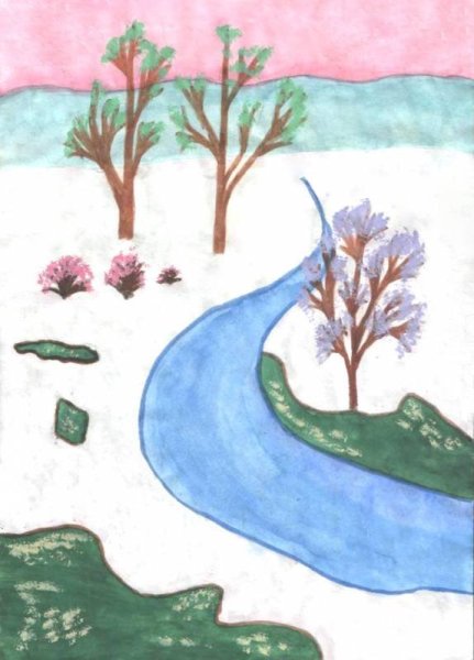 Рисунки весны легкие