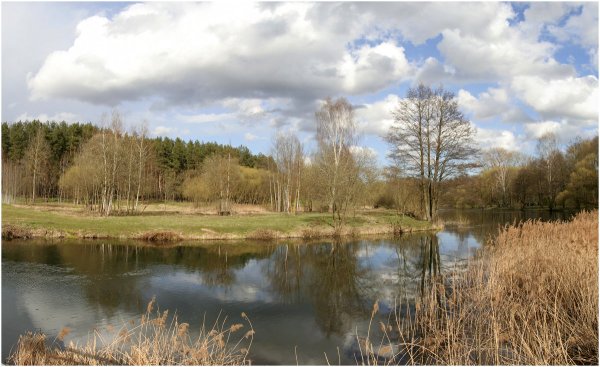 Река весной поздней,