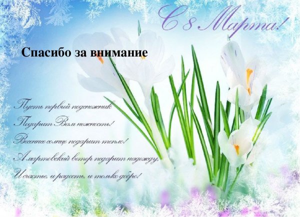 С праздником весны