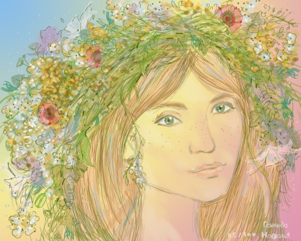Весенняя девушка