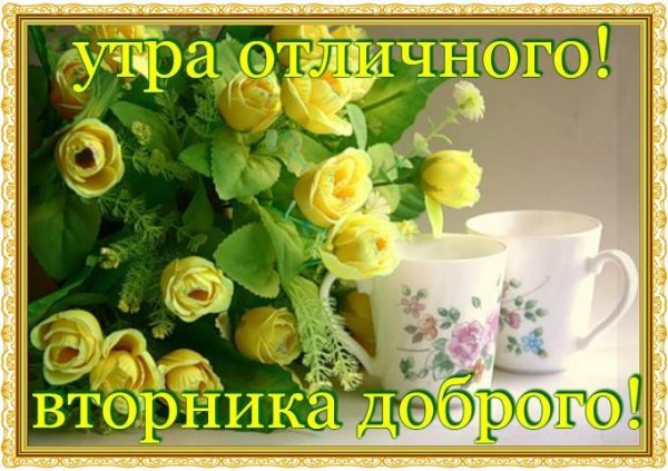 Открытки с добрым утром вторника