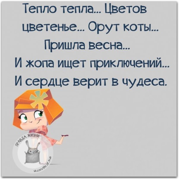 Смешные цитаты про весну