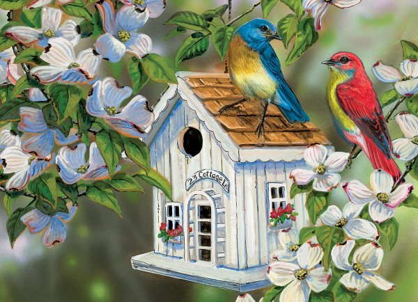 Пейзаж скворечник