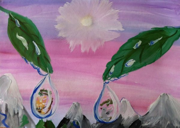 Рисунок на весеннюю тему