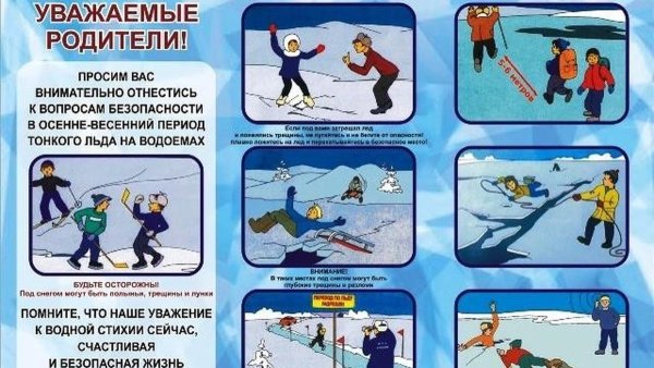 Опасность на льду для детей