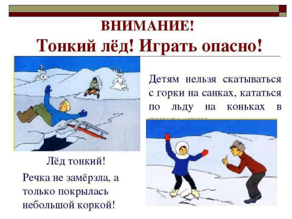 Безопасность на льду весной для детей