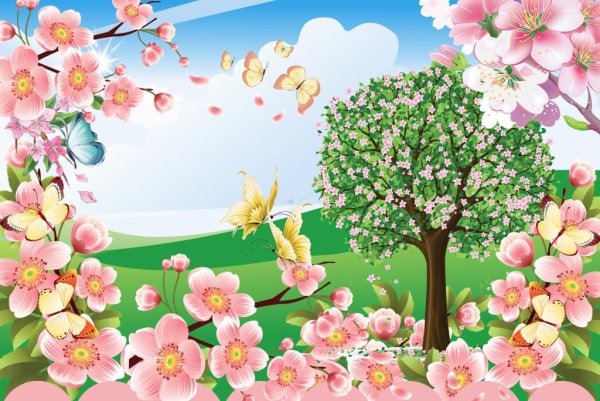 Весенний баннер в детский сад