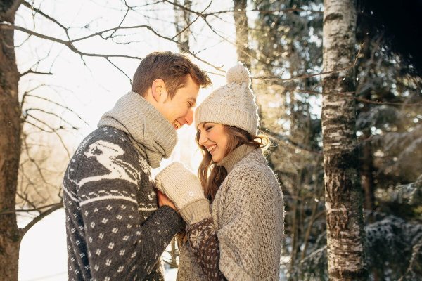 Пара зимой