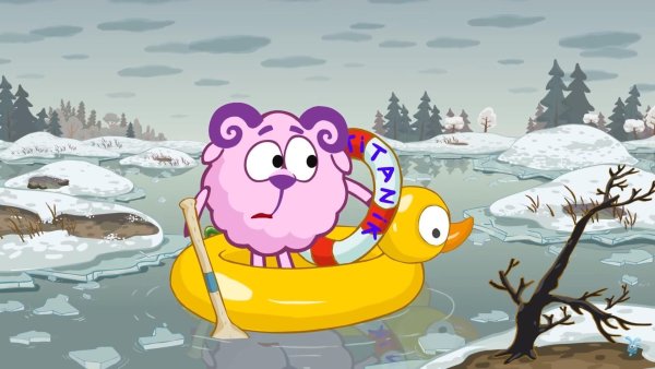 Смешарики на тонком льду