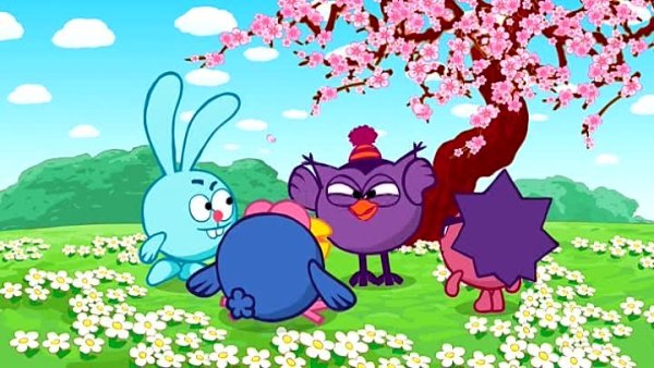 Ёжик Смешарики вид сзади