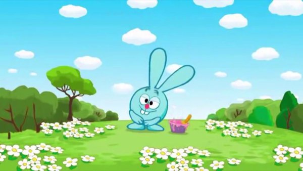 Смешарики Крош в самолете