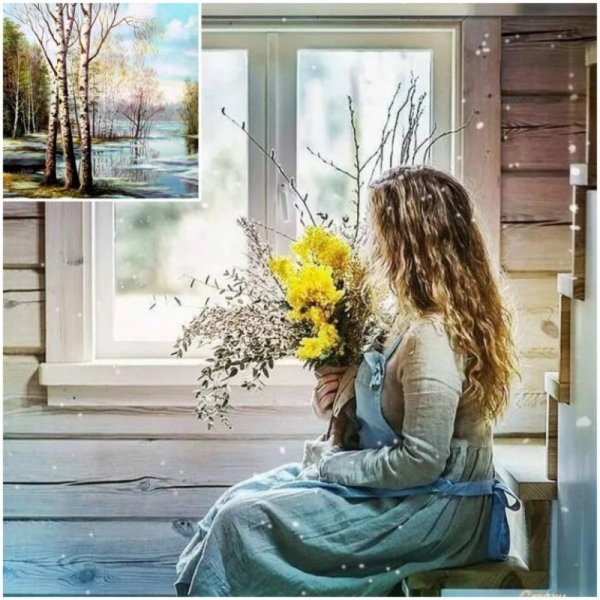 Девушка с зонтом