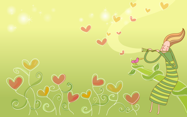 Детский фон любовь