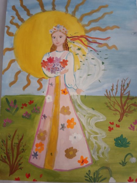 Рисунок на тему Весна красна