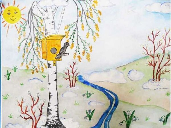 Рисование на тему Весна