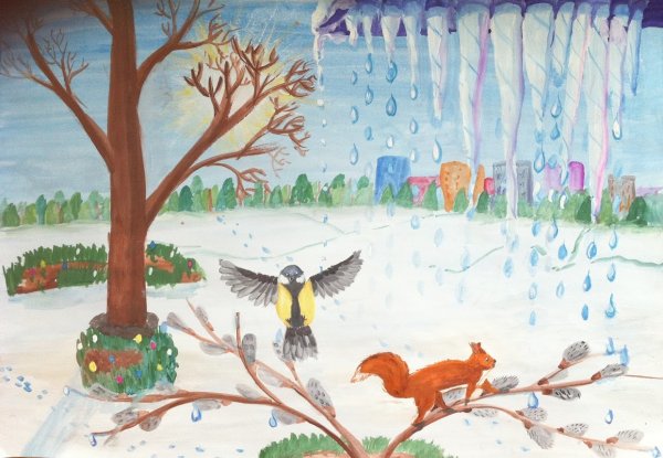 Рисование на тему Весна