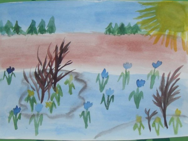 Весна рисунок