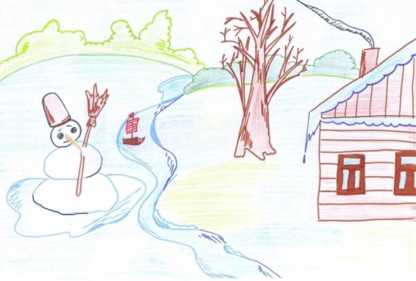 Рисунок на тему Весна