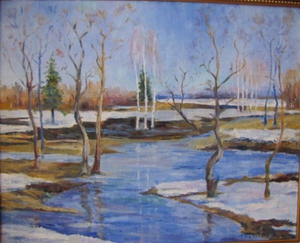 Картина весенний дождь Афанасий Фет