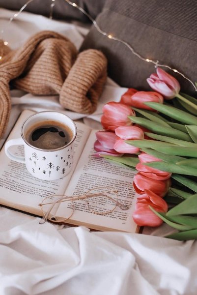 Кофе и цветы