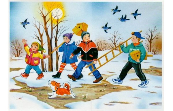 Весна иллюстрации для детей