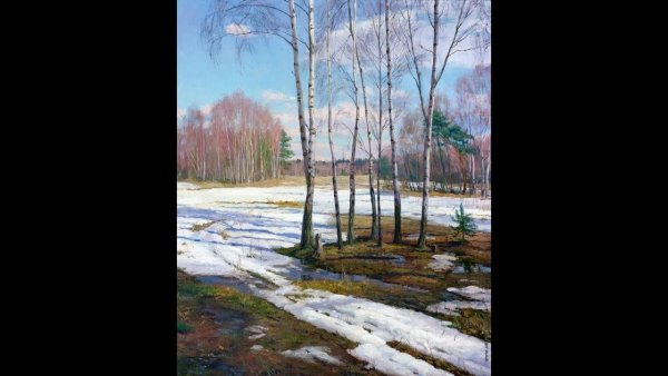 Звонко капают капели возле нашего окна