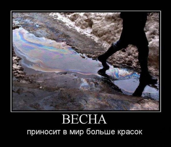 Демотиваторы про весну