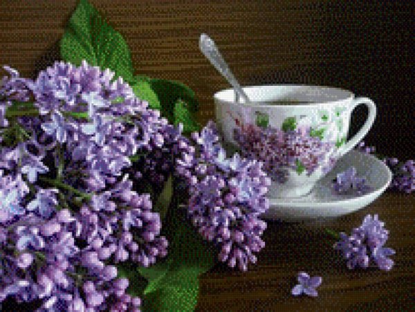 Чашка с сиренью