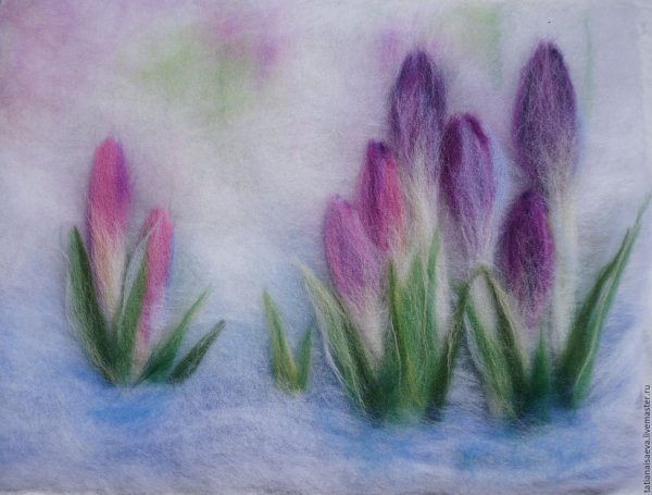 Рисование подснежники