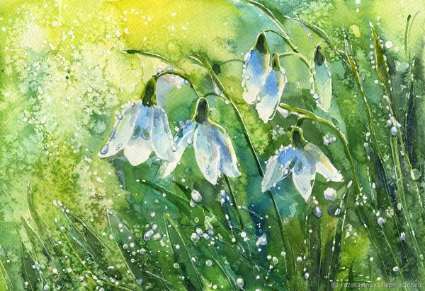 Цветы с перьями