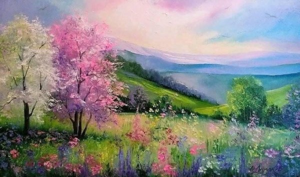 Ольга Дарчук картины горы