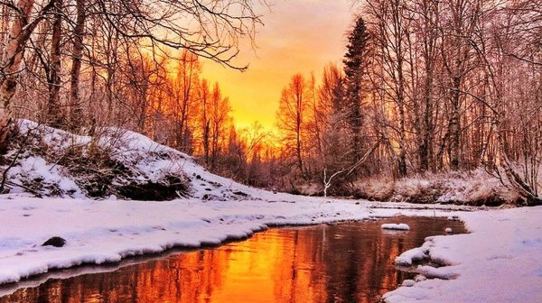 Весна солнце река