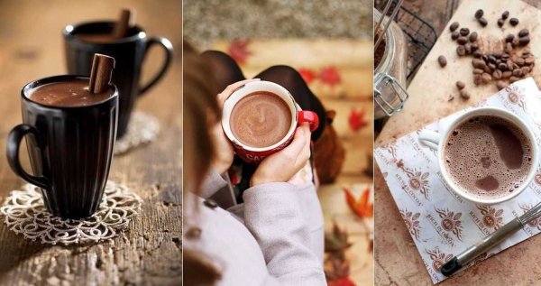 Красивые пирожные и кофе