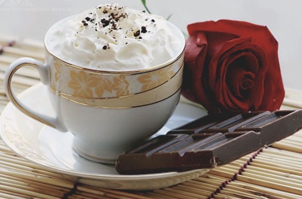 Шоколад цветы кофе