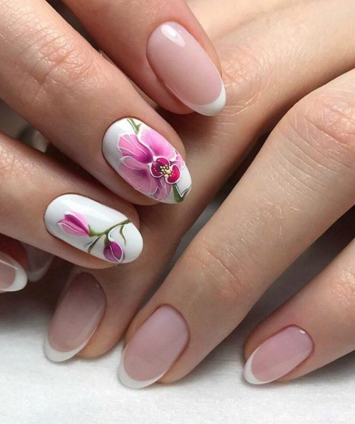 Ногти с цветочками