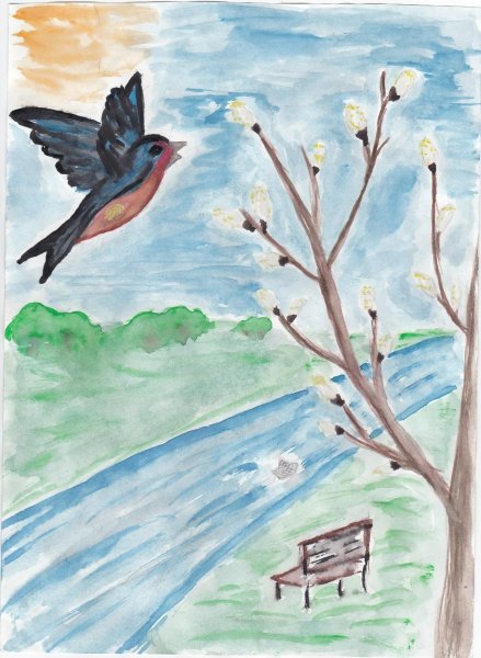 Рисунок на тему Весна