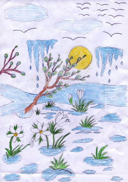 Весенние рисунки