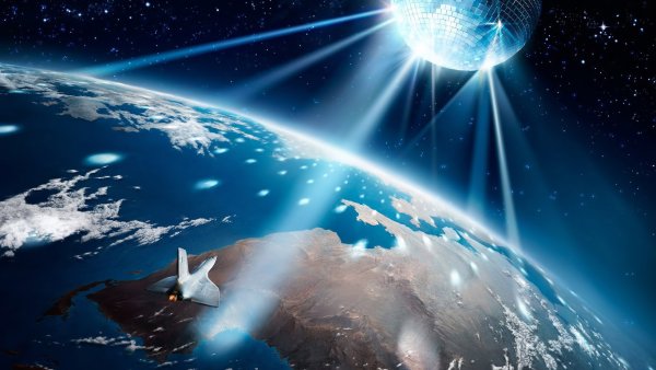 Земной шар в космосе