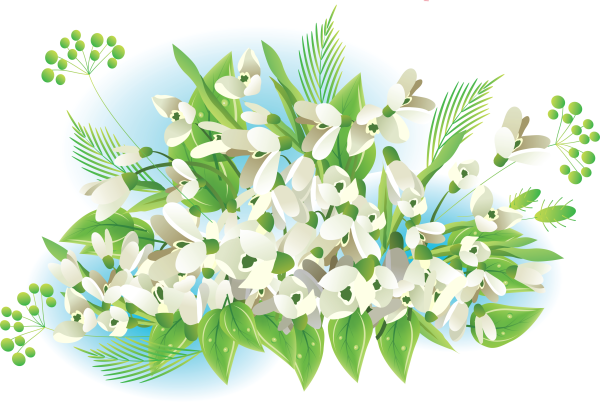 Весенний клипарт на прозрачном фоне