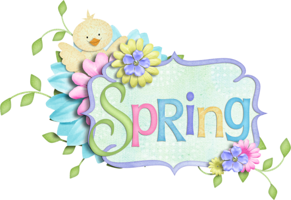 Надпись Весна для детского сада