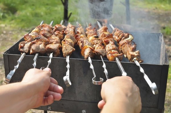 Шашлык на мангале