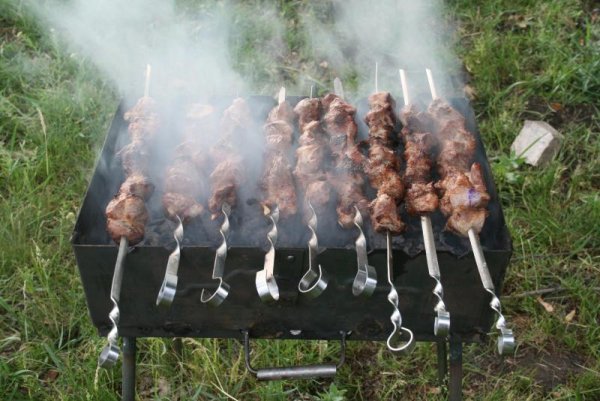 Шашлыки на даче летом