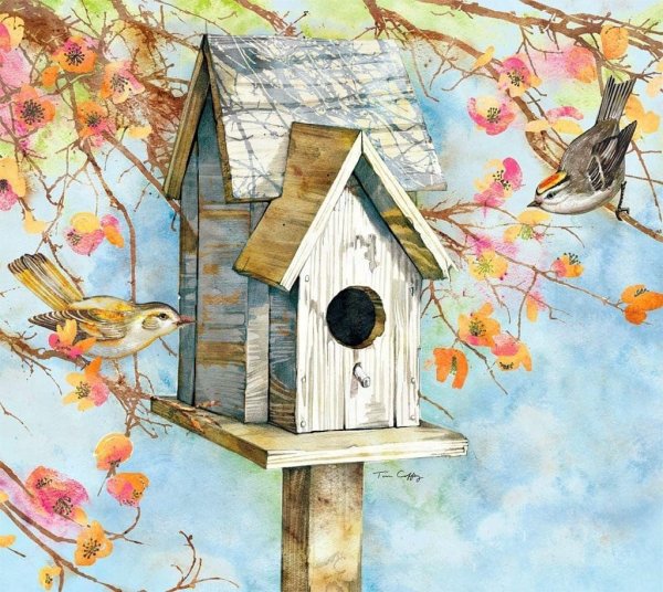 Скворечник картина