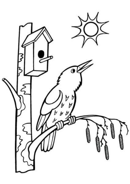 Дети строят скворечник