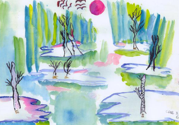 Детские рисунки Весна